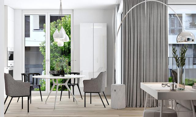 舒适的白色小公寓装修设计 小空间也可以很大很舒适