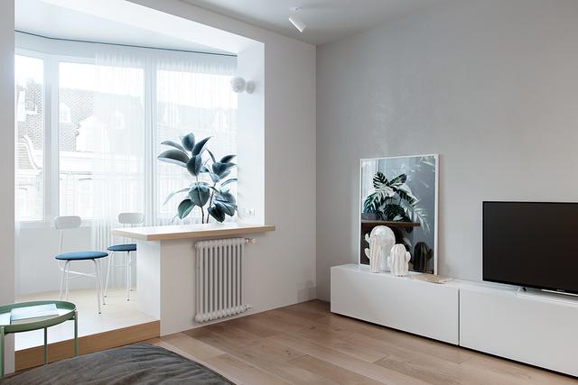 舒适的白色小公寓装修设计 小空间也可以很大很舒适