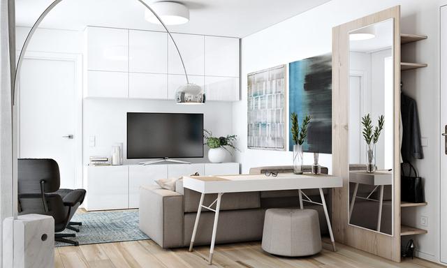 舒适的白色小公寓装修设计 小空间也可以很大很舒适