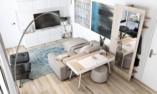 舒适的白色小公寓装修设计 小空间也可以很大很舒适
