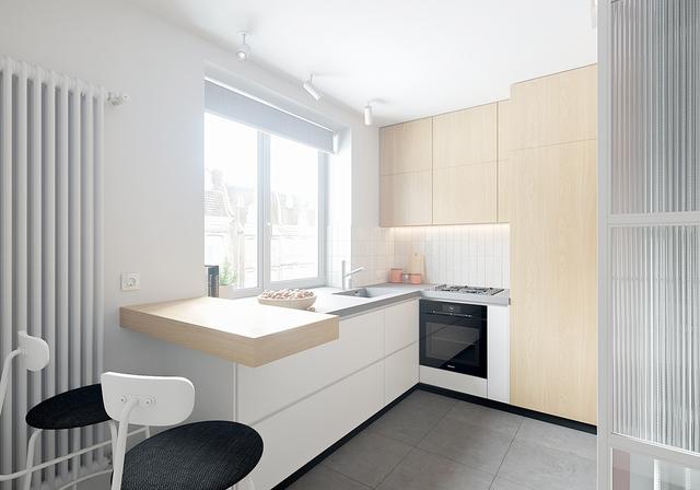 舒适的白色小公寓装修设计 小空间也可以很大很舒适