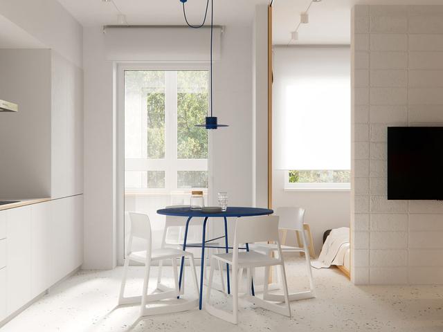 舒适的白色小公寓装修设计 小空间也可以很大很舒适