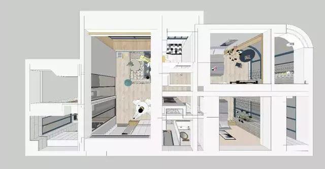 家装3室1厅装修效果图 家就应该是随处可见温馨舒适