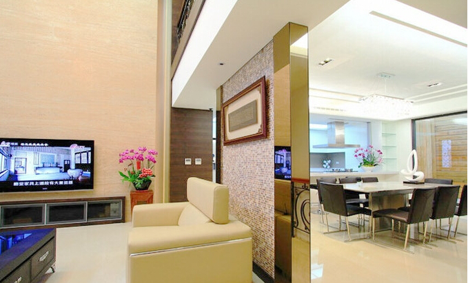 客厅隔断居然这么美