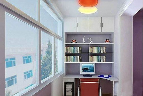 阳台改书房