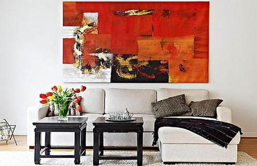 现代简约客厅装饰画,用简约风格装出自己的个性