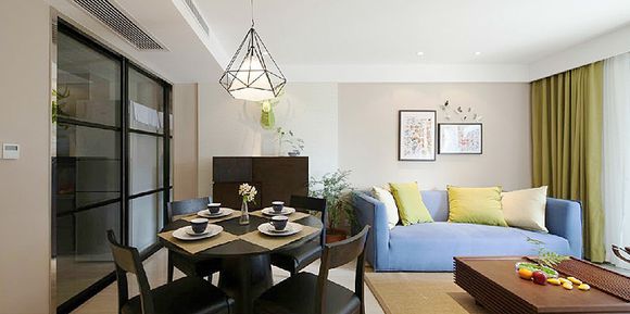 谁知窗外夏意浓 90平现代简约两室一厅