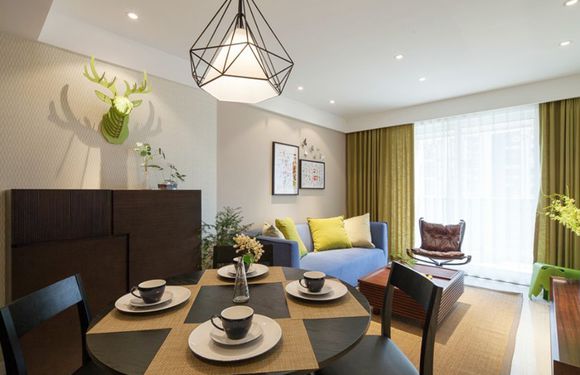 谁知窗外夏意浓 90平现代简约两室一厅