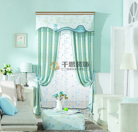 淡绿清新窗帘